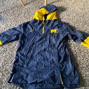 University of Michigan rain coat zip up